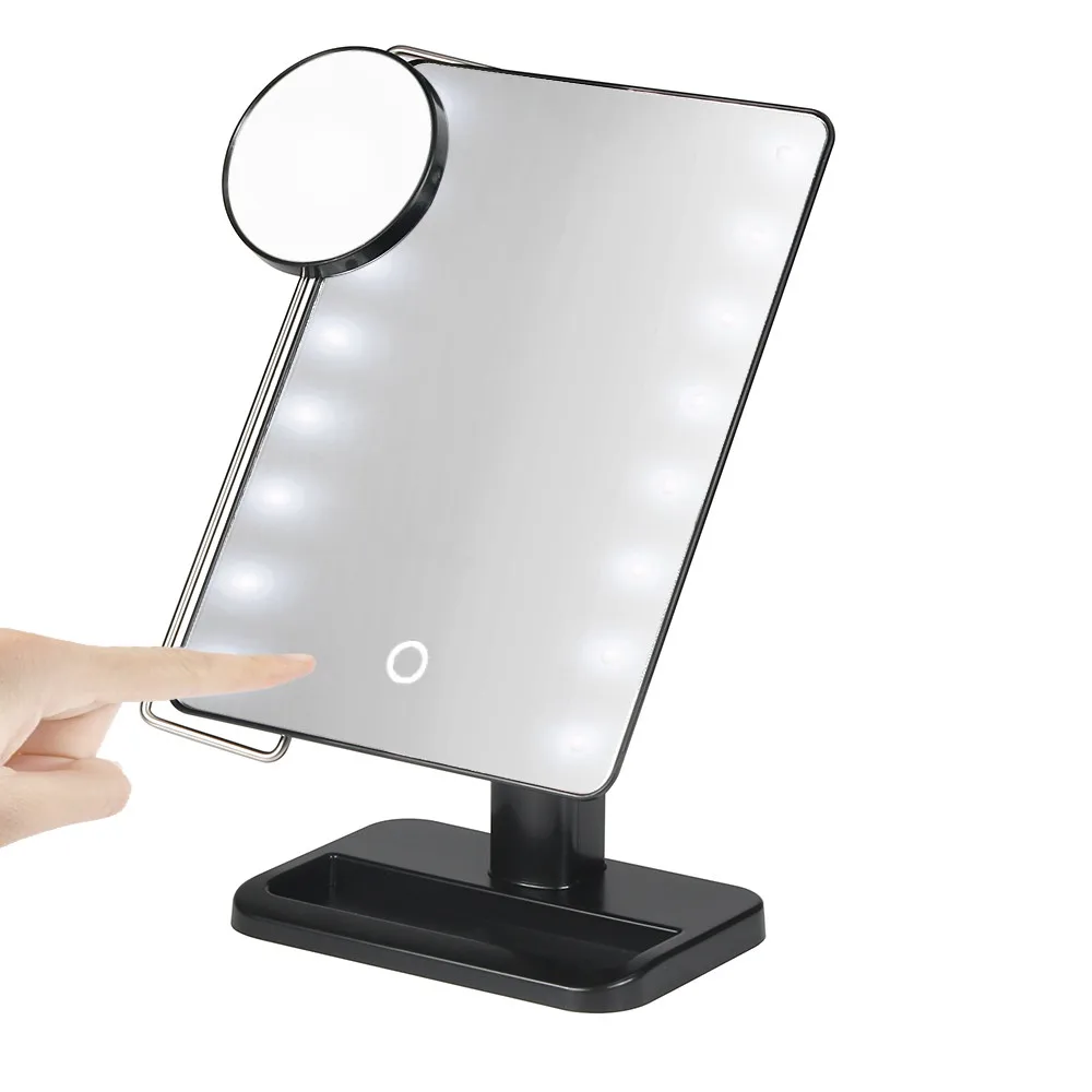 Сенсорное зеркало купить. Зеркало led Mirror XJ-989-1. Зеркало led Mirror XJ-989-1 19 см. Зеркало с увеличительным стеклом и подсветкой. Сенсорное зеркало с увеличительным стеклом.