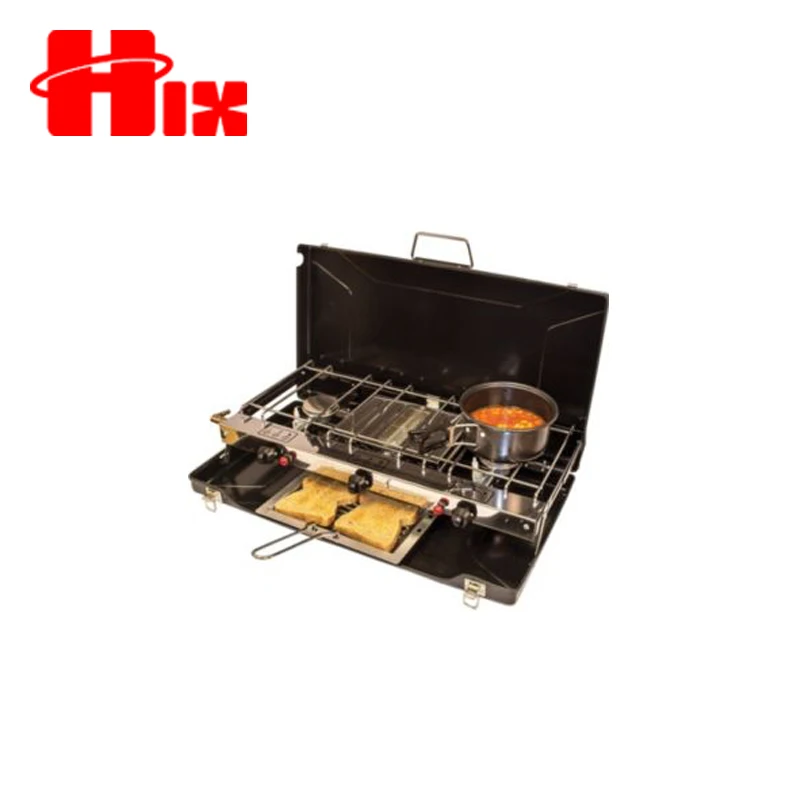 Japanese Cheap 3 burner Table Gas Stove with Glass Cover