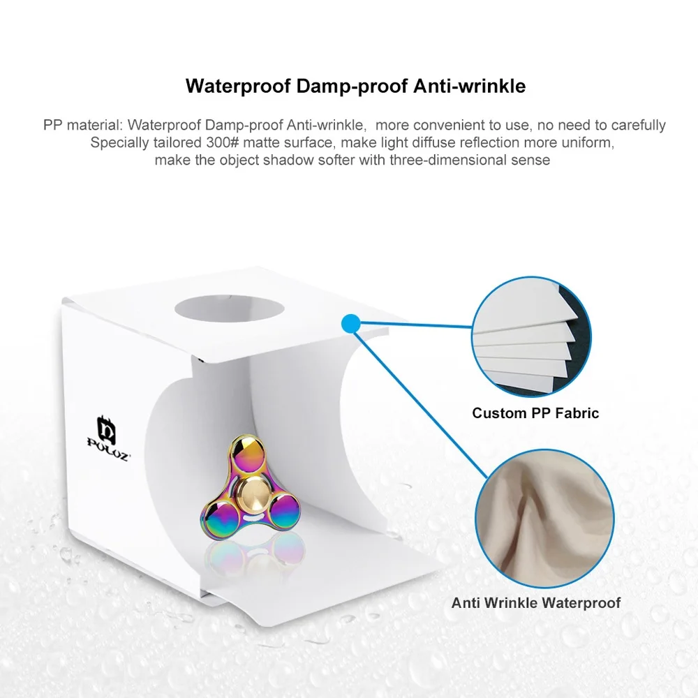 Портативный складной Лайтбокс для фотостудии софтбокс со светодиодной подсветкой iPhone Samsang HTC DSLR-камера