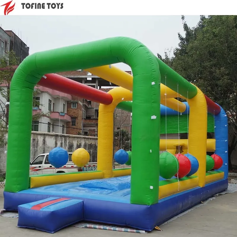 Inflatable Gauntlet Cannonballs Boulder Dash Challenge Game