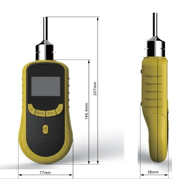 ATEX Certificated Handheld  He Gas Detector Helium  Gas Detector with Thermal Conductivity Sensor