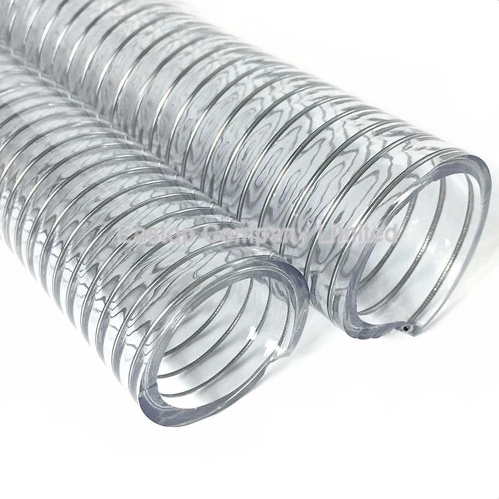 4 Inch Flexible PVC Steel Wire Reinforced Flexible Pipe Hose 100mm Thunder Tubing Hose