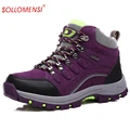 Winter hiking shoes women outdoor waterproof climbing boots mountain zapatillas trekking mujer warm men snow boots