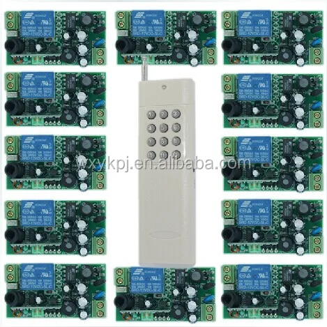 12 CH приемник 10A реле беспроводной РФ автомобиля удаленный ключевой управления + 1 удаленного передатчик YK68-01S12