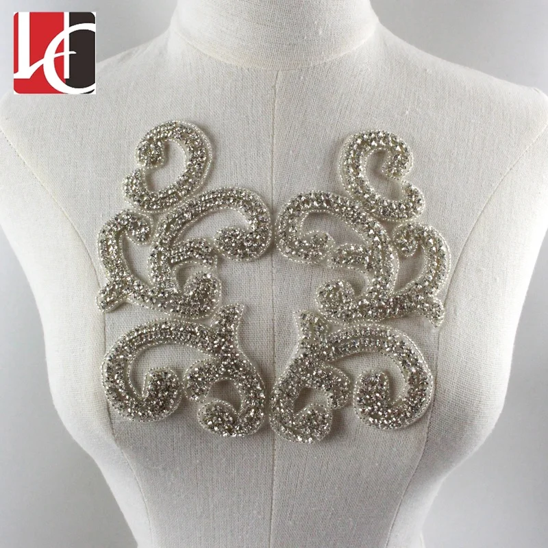 HC-5831 hechun Мода Одежда с украшением в виде кристаллов со стразами аппликацией ручной работы высокого качества