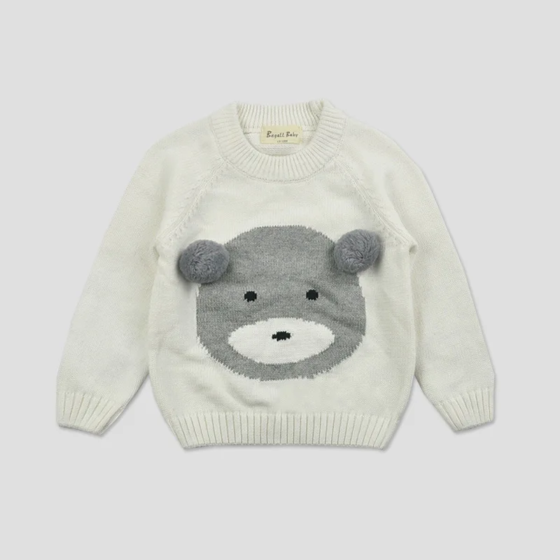 2017 новая осенняя одежда для новорожденных высокого качества с рисунком медведя шерстяной свитер дизайн