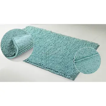microfiber Polyester chenille bath rug noodle rug