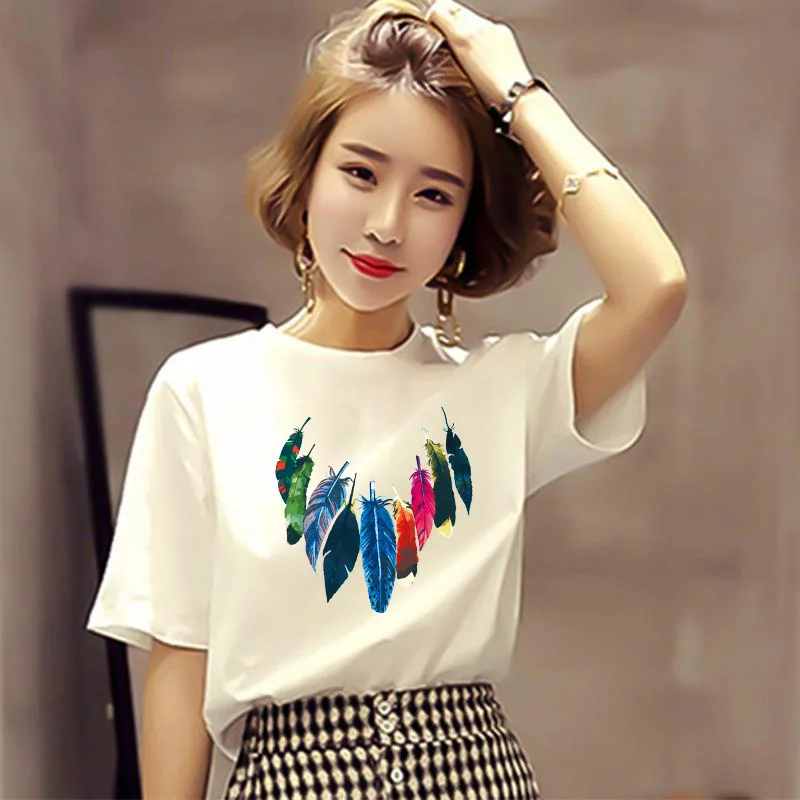 Plus Size T Shirt Big Size Loose Tshirt Women Figure Butterfly Baju  Perempuan Blouse T恤女宽松短袖上衣衣服 Tshirt Woman Tops Girls Student Korean Style  Ladies Kurung Moden