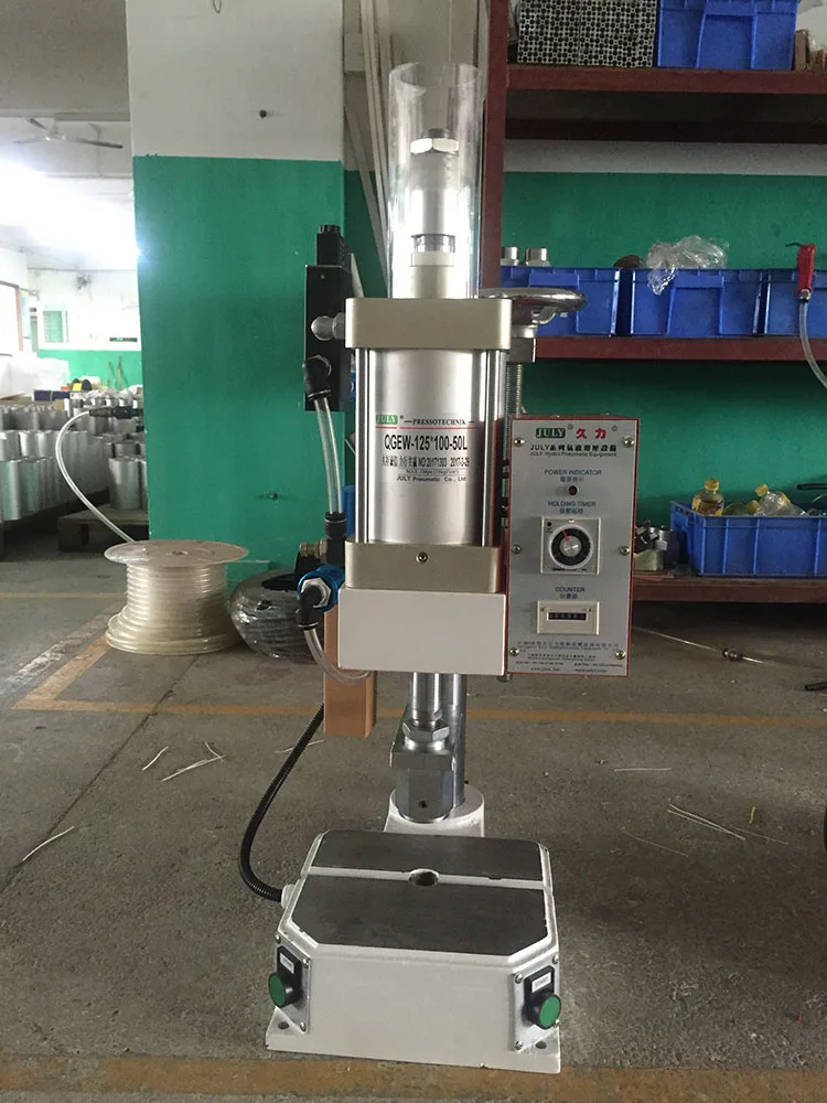 JULY Newest Small Automatic Pneumatic Eyelet Punch Machine