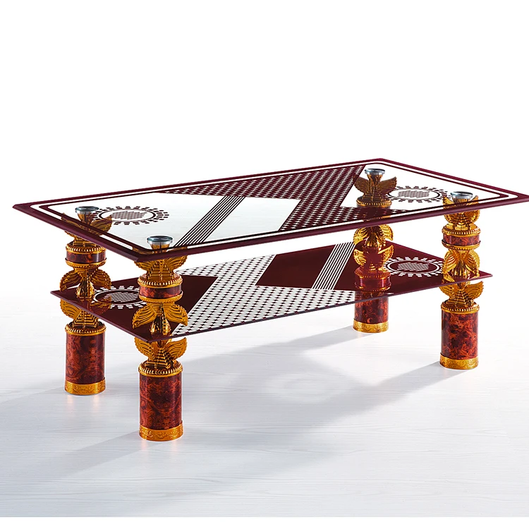Wholesale Custom Luxury Movable Colorful square Tempered Glass Coffee Table with Stainless Steel Frame