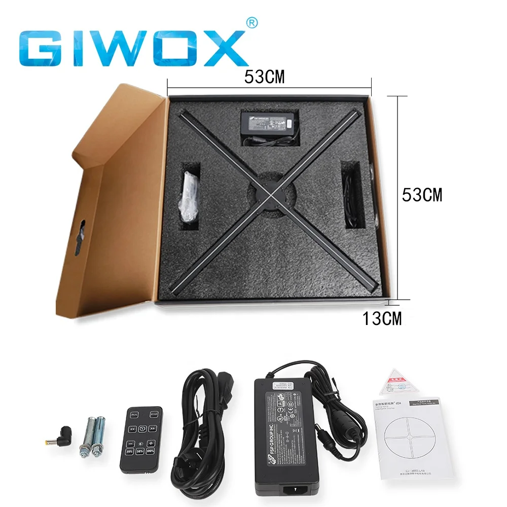 СВЕТОДИОДНЫЙ 3d проектор Giwox Holo one для помещений и улицы