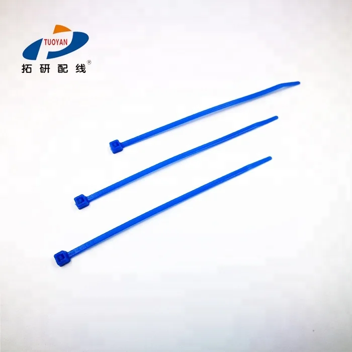 Tuoyan factory 2.5*100 blue V0 High temperature resistance 170 degrees ETFE cable ties details