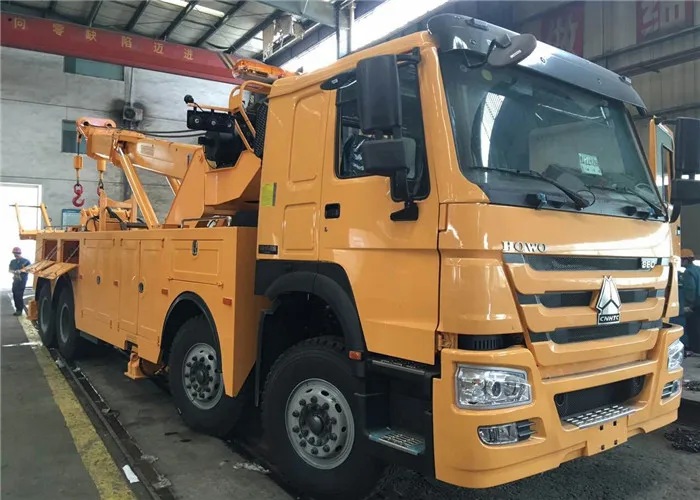 HOWO 12 Wheeler 360 Degree Rotator Wrecker Towing Truck 50 Tons Wrecker Truck for Sale