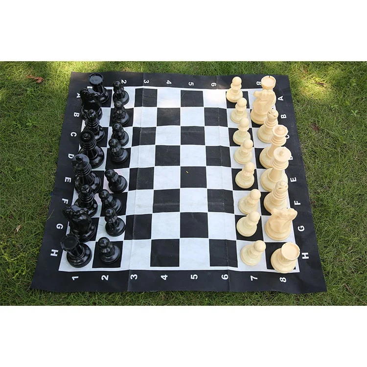High Quality Jumbo Checker Game Board Classic Plastic Garden Chess Set ...