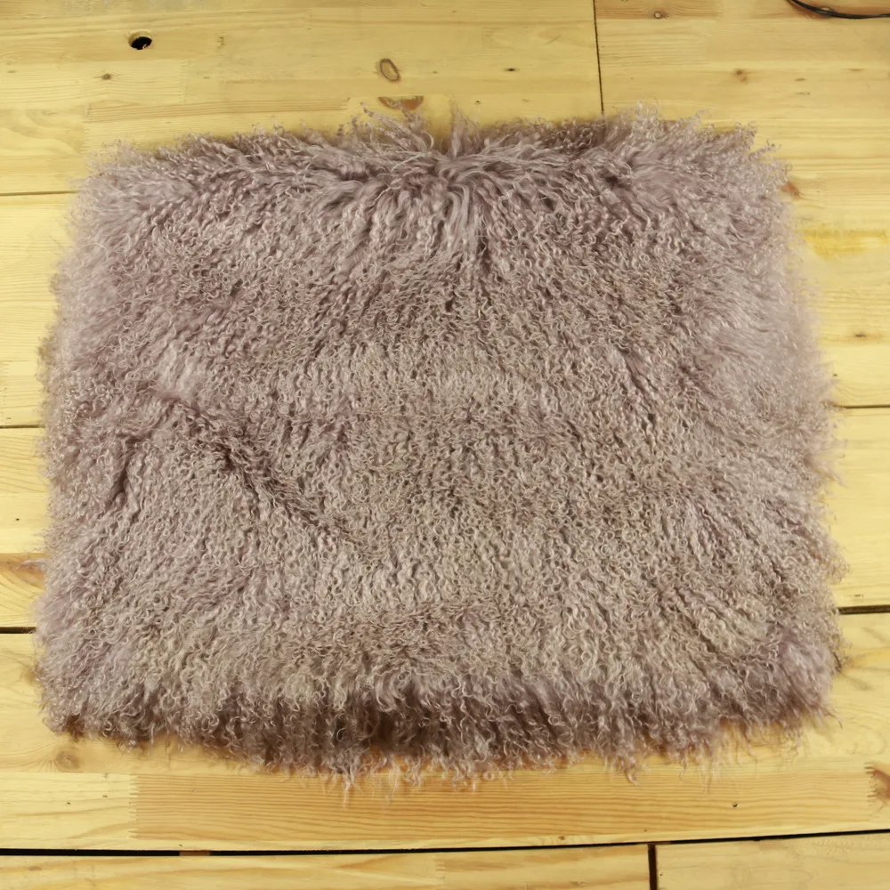 
Прямоугольный натуральный монгольский Тибетский меховой коврик из овечьей шерсти 60x120 см 