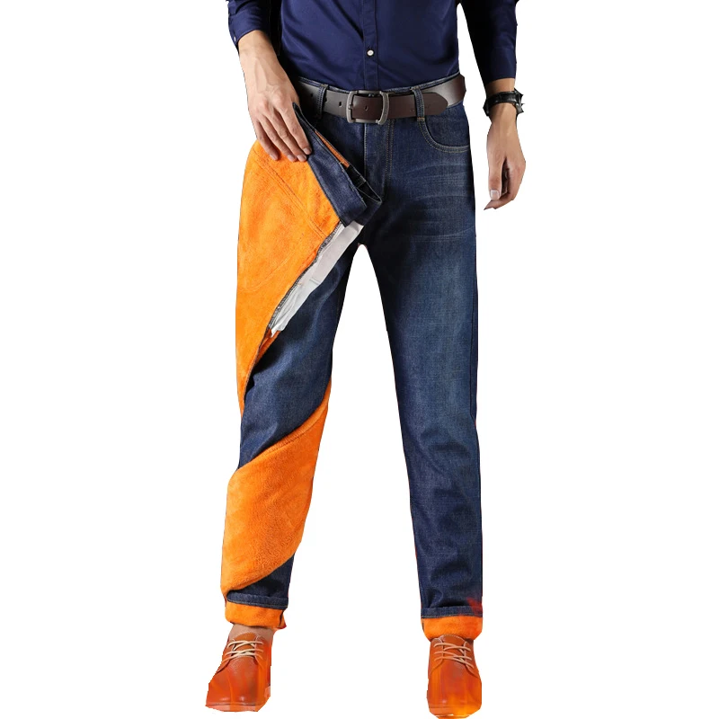 fleece lined slim fit pants