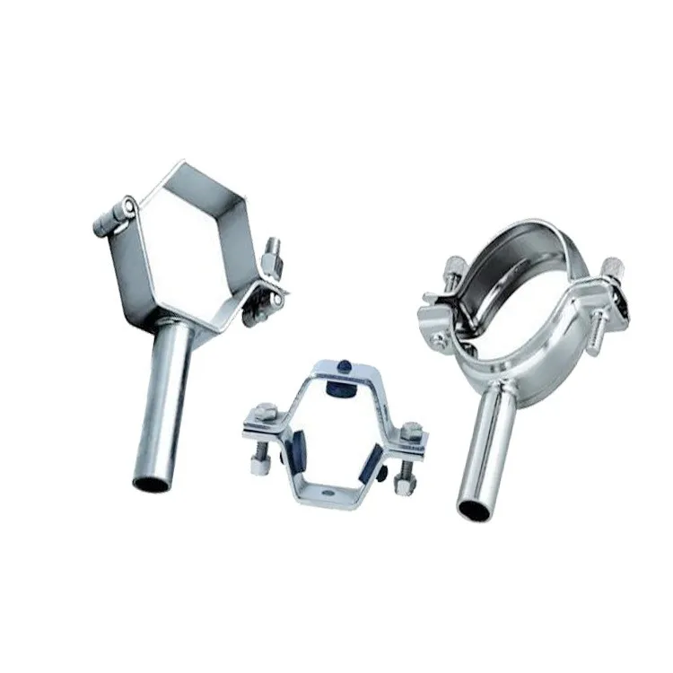 High Quality Sanitary Stainless Steel Pipe Support Clamp Bracket