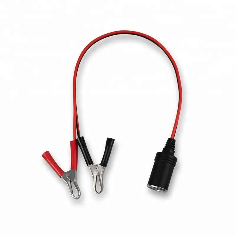 alligator clip cigarette lighter adapter Car Battery 30A Alligator Clips