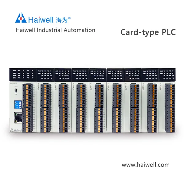 Haiwell Card Type Logic Mini Controller Thin Design PLC CPU