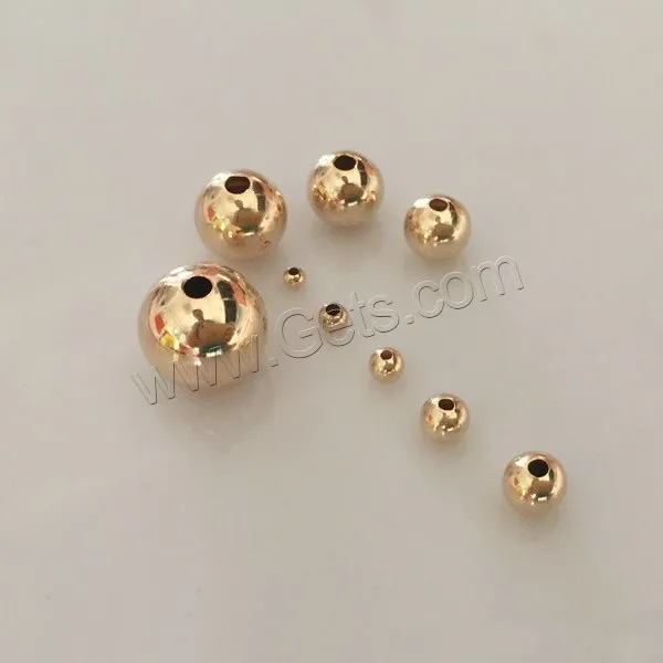 3mm Gold-Filled Round Seamless Beads 100 pcs. - (Regular Hol
