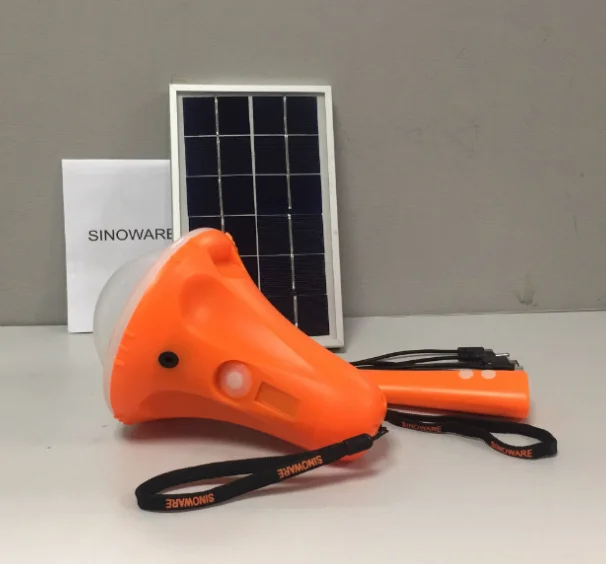 
 Перезаряжаемый портативный солнечный фонарь с зарядными устройствами для мобильных телефонов, Глобальное освещение  