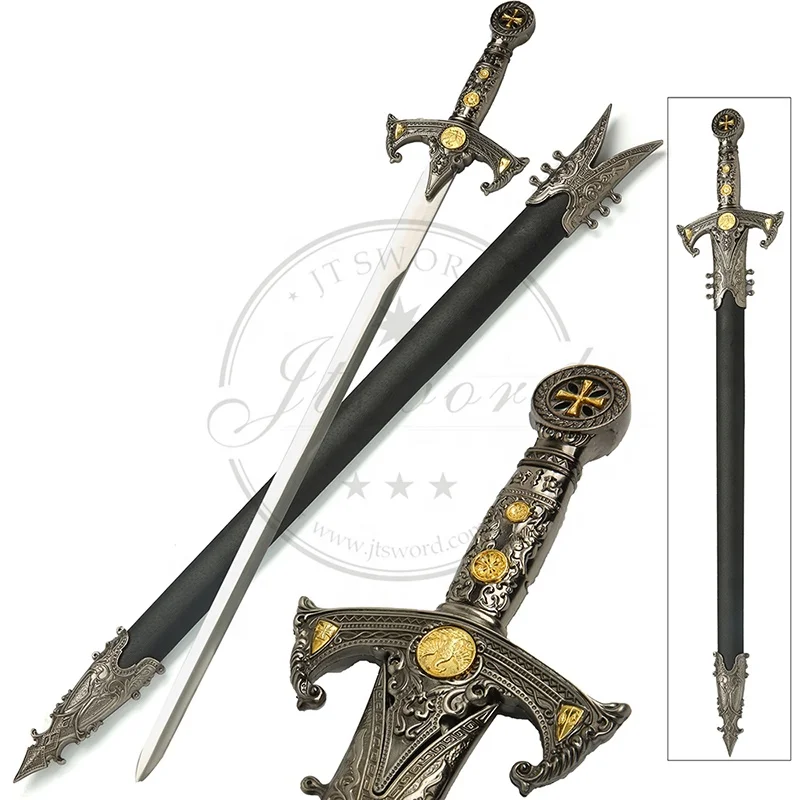 中世の十字軍の騎士テンプラー本物の剣 Buy 団剣 中世 騎士騎士剣 Product On Alibaba Com