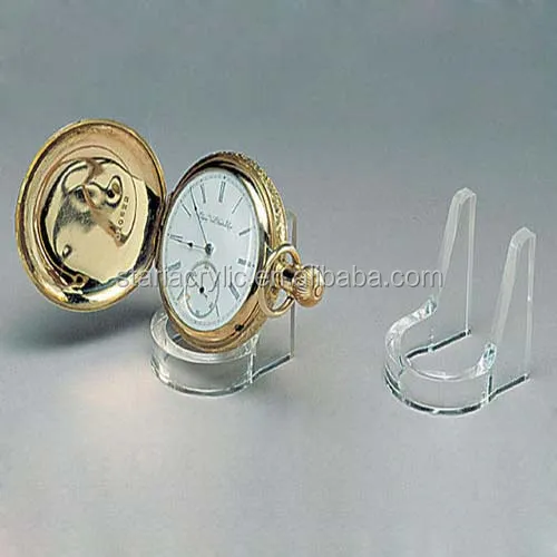 Lighters & Small Display Stand Clear Acrylic Easel Holder for Pocket Watches 