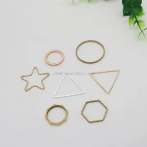 Mizzen Brass Jewelry Findings & Components (Jump Rings & Split Rings) for Jewelry Making with Different Shapes Model A002