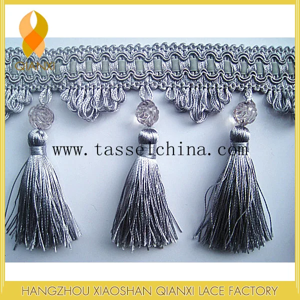 Простые бусины в европейском стиле с бахромой для украшения штор