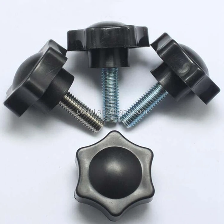 M3 M4 M5 M6 6 Lobe Plastic Hand Knob Thumb Nut Star Knob Nut