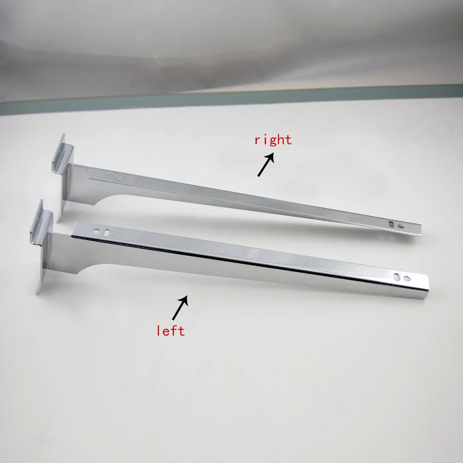 Store Accories Slatwall Metal Shelf Support Bracket For Glass Shelf