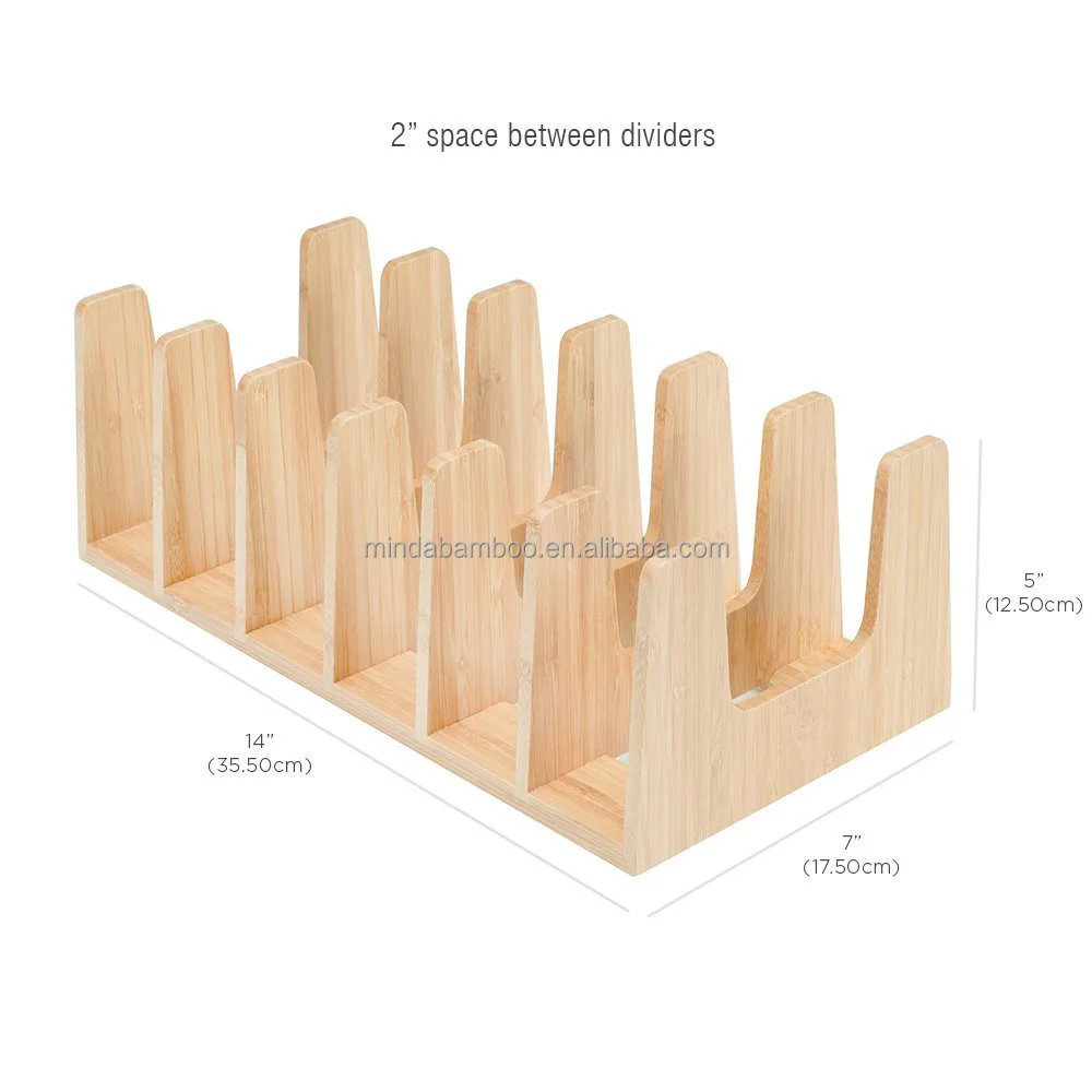 Органайзер для посуды, кухонная бамбуковая тарелка, подставка для тарелок, чашек, держатель для сушки крышек кастрюль, сушилка, стеллаж для хранения