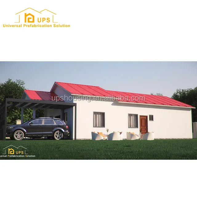 Low Cost Prefab Sandwich Panel House for Family Home in Puerto Rico for Carport Use