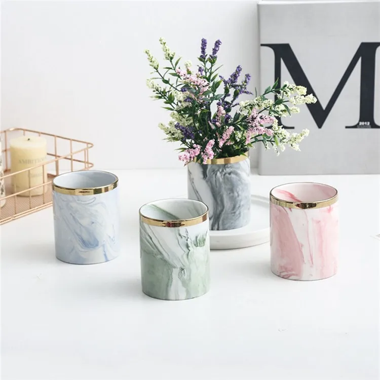Индивидуализированные красивые подарочные изделия лучшего качества маленькие мраморные керамические банки для свечей товары
