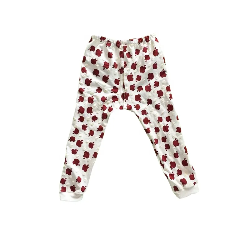 Оптовая продажа, хлопковые пижамы для мальчиков с длинным рукавом и принтом яблока, детские пижамы оптом для маленьких мальчиков, 2 шт.