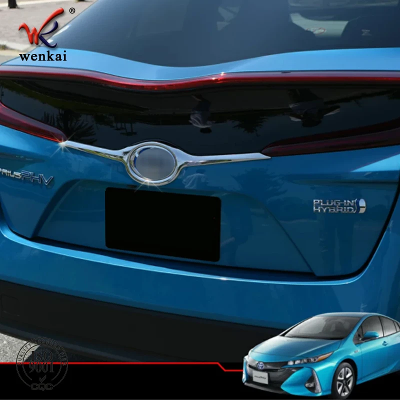For Toyota Prius Prime PHV 2017 2018 ABS Rear Tail Trunk Lid Molding Trim Decoration Cover Trim 1pcs Car Styling Accessories