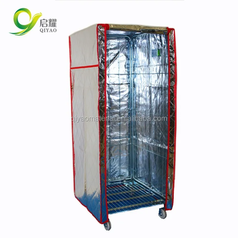 Insulated Thermal Roll Cage Covers with Attached Base Aluminum Foil Thermal Insulated Cover