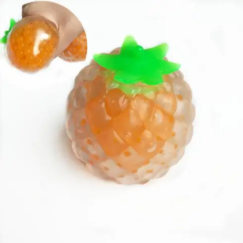 Новинка, фруктовый мяч для снятия стресса, запястье, сжимаемая Виноградная липкая сжималка, веселые игрушки для детей