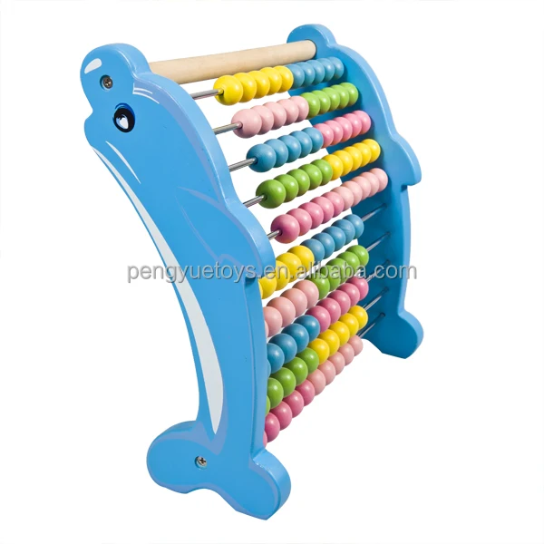 Классический деревянный Абакус, обучающая счетная игрушка, математический инструмент для малышей с красочными бусинами