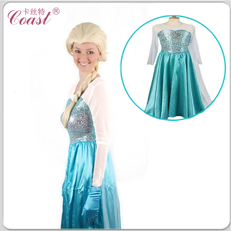 
 Новейшие Мультяшные персонажи Анна Эльза Принцесса необычный Костюм Детское платье  