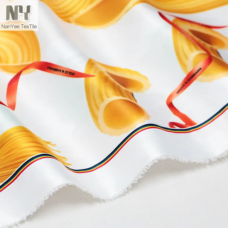 Nanyee Textile Wholesale Spaghetti Design Food Prints Fabric