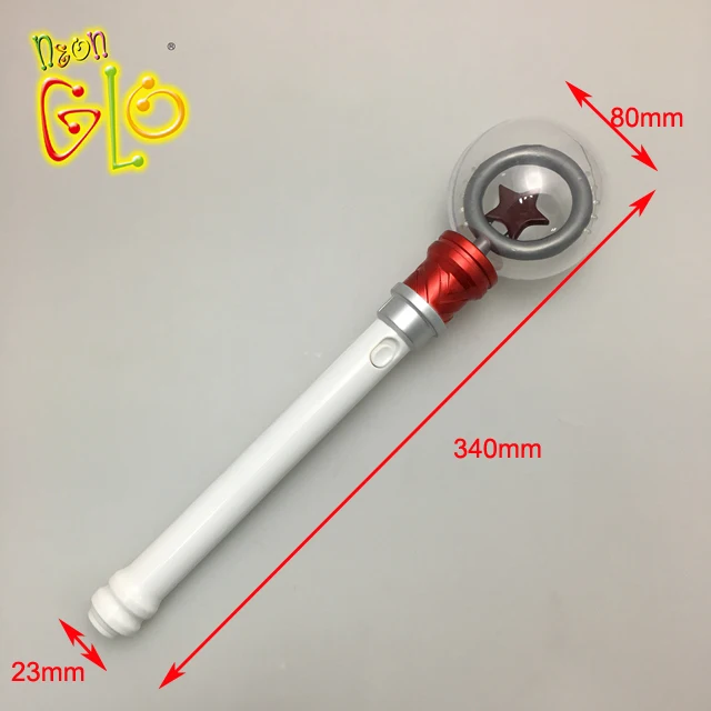 Kid Toy Led Spinning Light up Princess Wand for Party Spinner Wand Star Shape