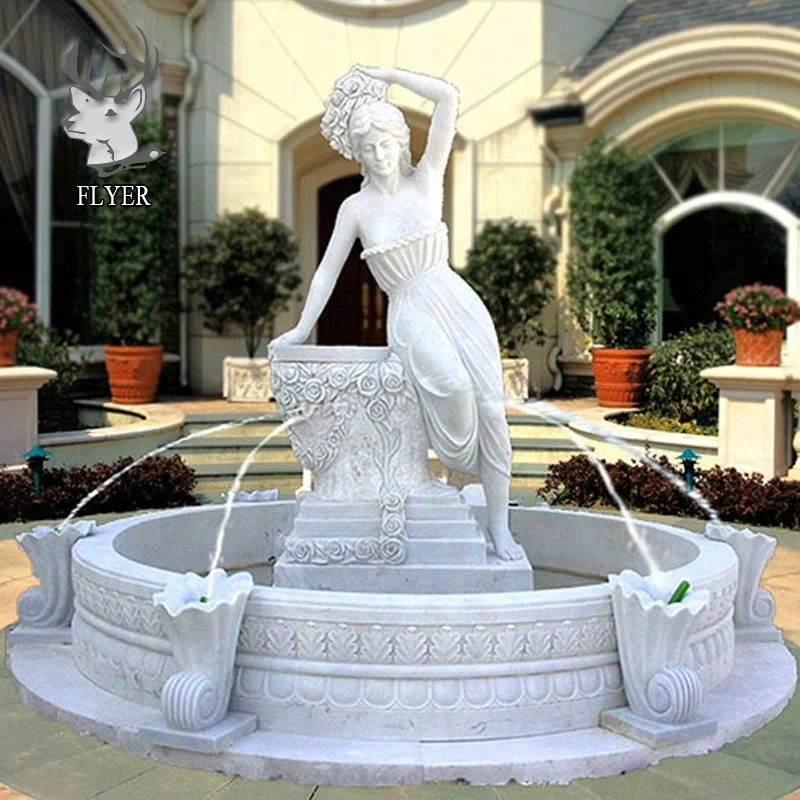 Фигура девочки с кувшином - очаровательное украшение фонтана