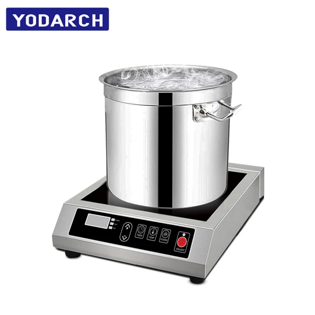 Button Control Power Temperature Timer Perfect Commercial Induction Cooktop Cooker 220V 240V 110V