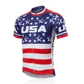 2016 Men Bike Jersey Short Sleeve Outdoor Sportwear Cycling Shirt Top Summer USA Star CC6106