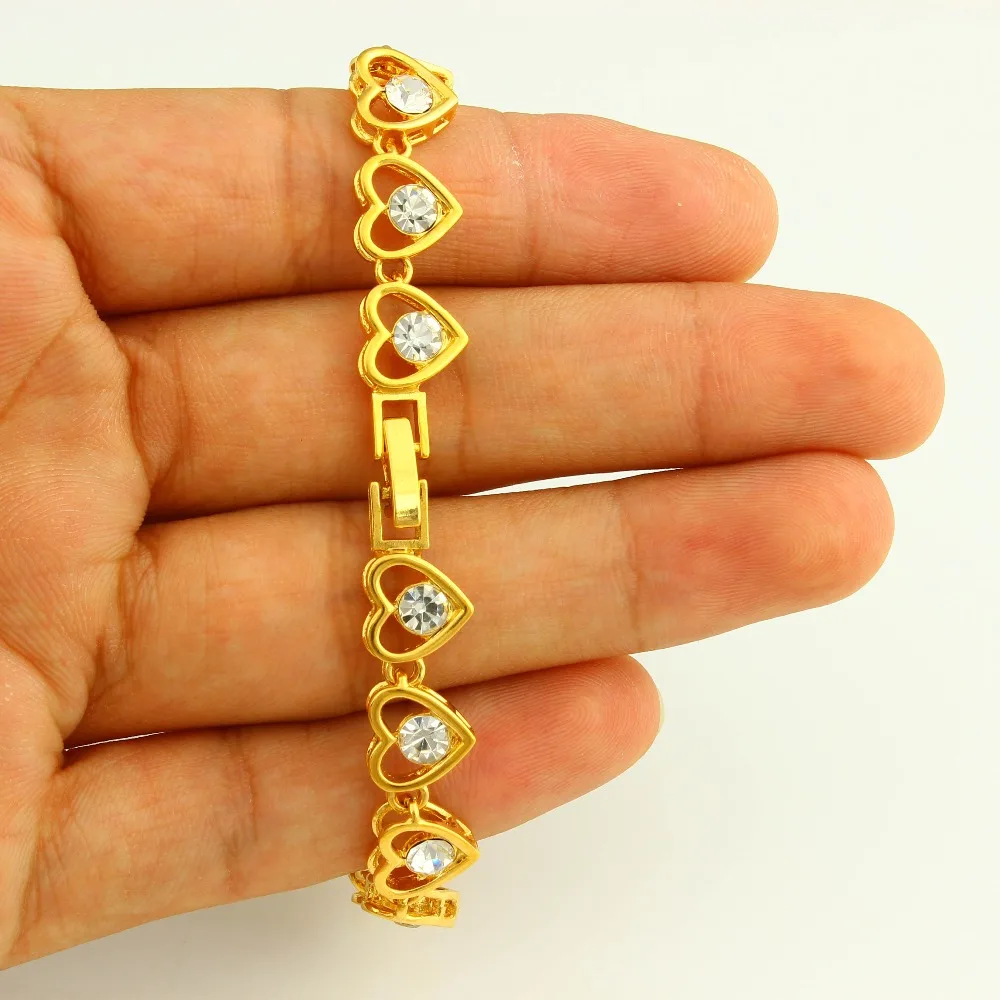 Gold And Diamond Heart Shape Bracelet Stock Photo  Download Image Now   Bracelet Tennis Bangle  iStock