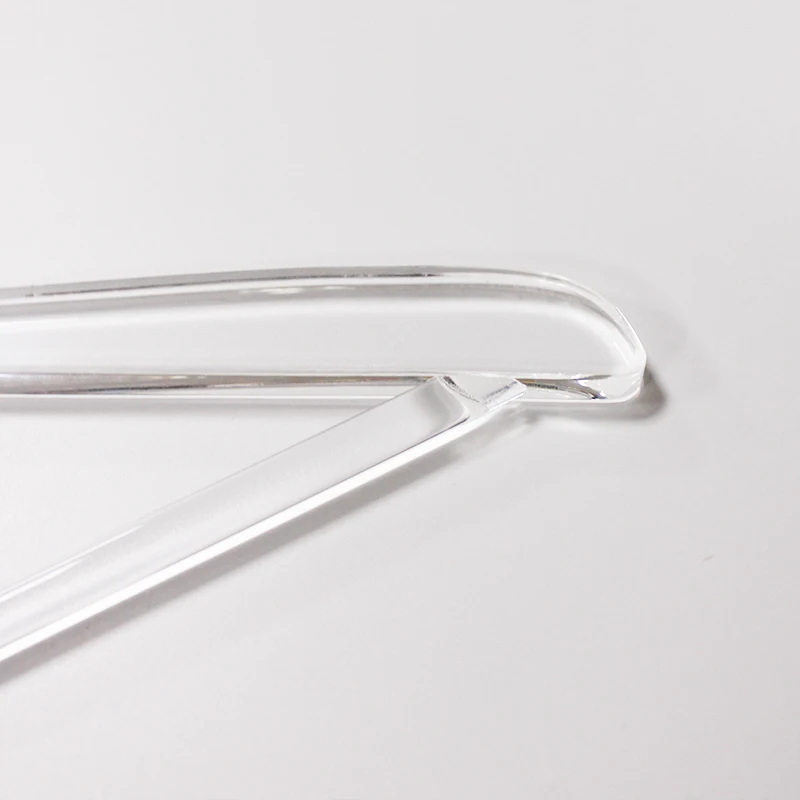 Wholesale Clear Transparent Acrylic Coat Suits Clothes Hangers With Bar