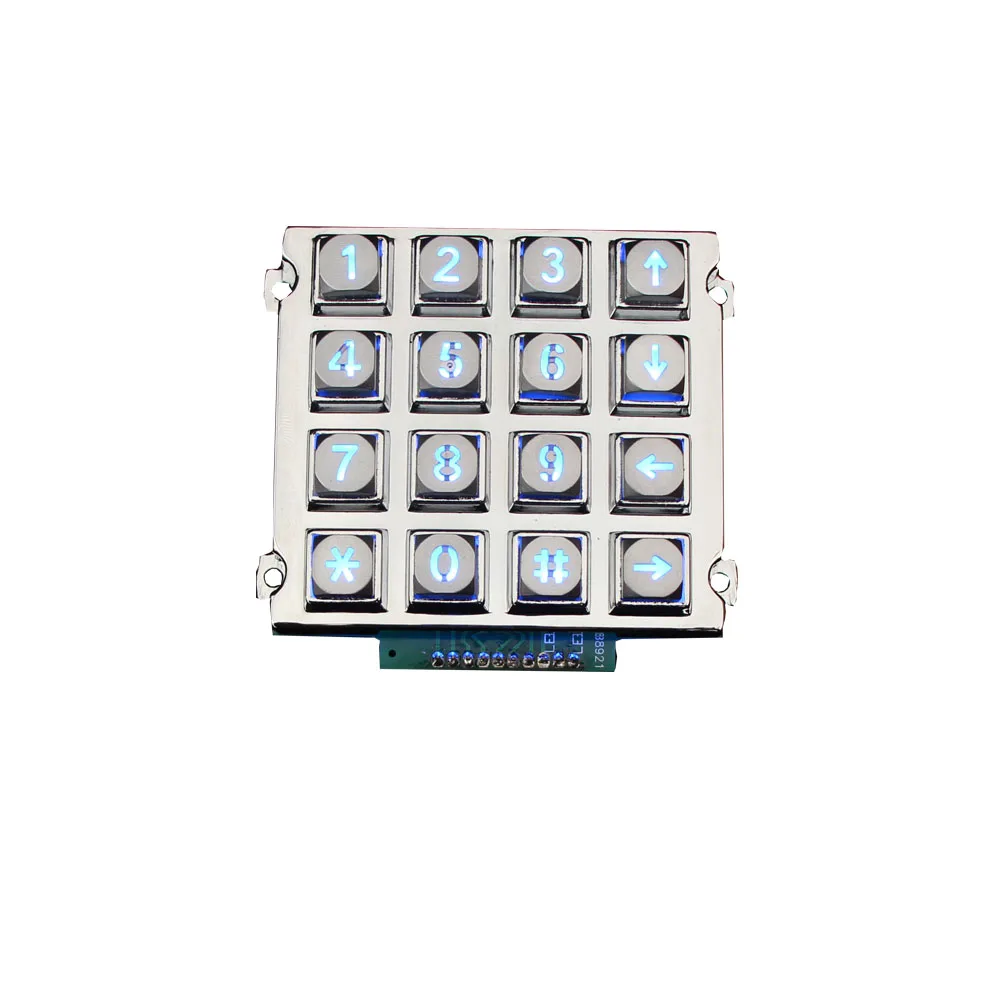 16 key membrane graphics overlay keypad embossing diy membrane switch keypad