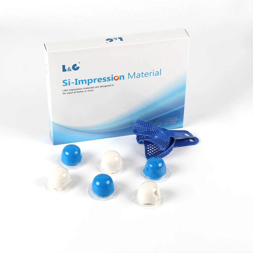 Dental Impression Kit -168 Gm Putty Silicone Material- 2 Trays