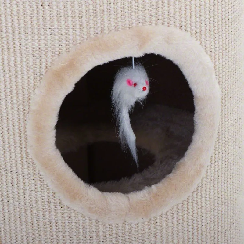 Cat Scratching Barrel Tree Post Bed House Scratcher Activity Toy